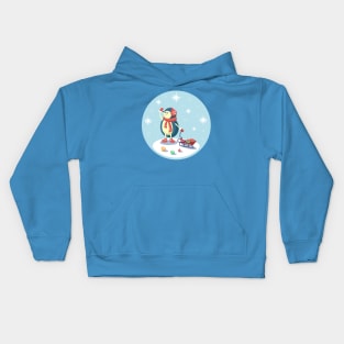 Christmas hedgehog Kids Hoodie